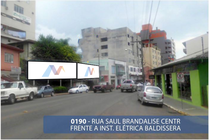 videira - 0189 - rua saul brandalise/ centro/ frente a inst. elétrica baldissera